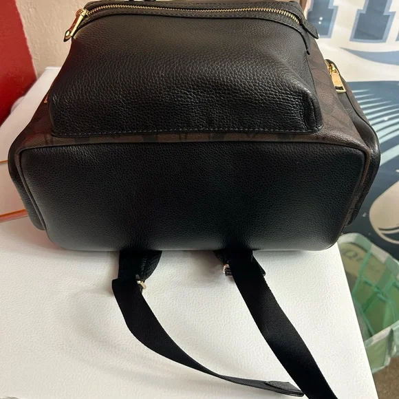 Coach Dual-Tone Black and Brown Diaper Backpack - Picture 10 of 13